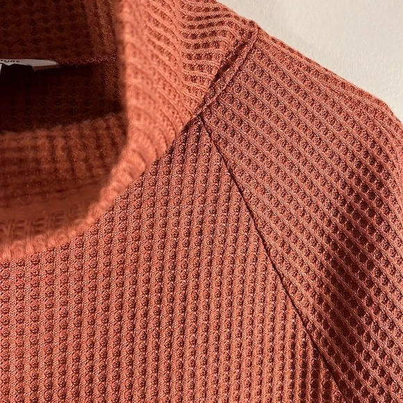 L.L. Bean Waffle Knit Top - Picture 3 of 6